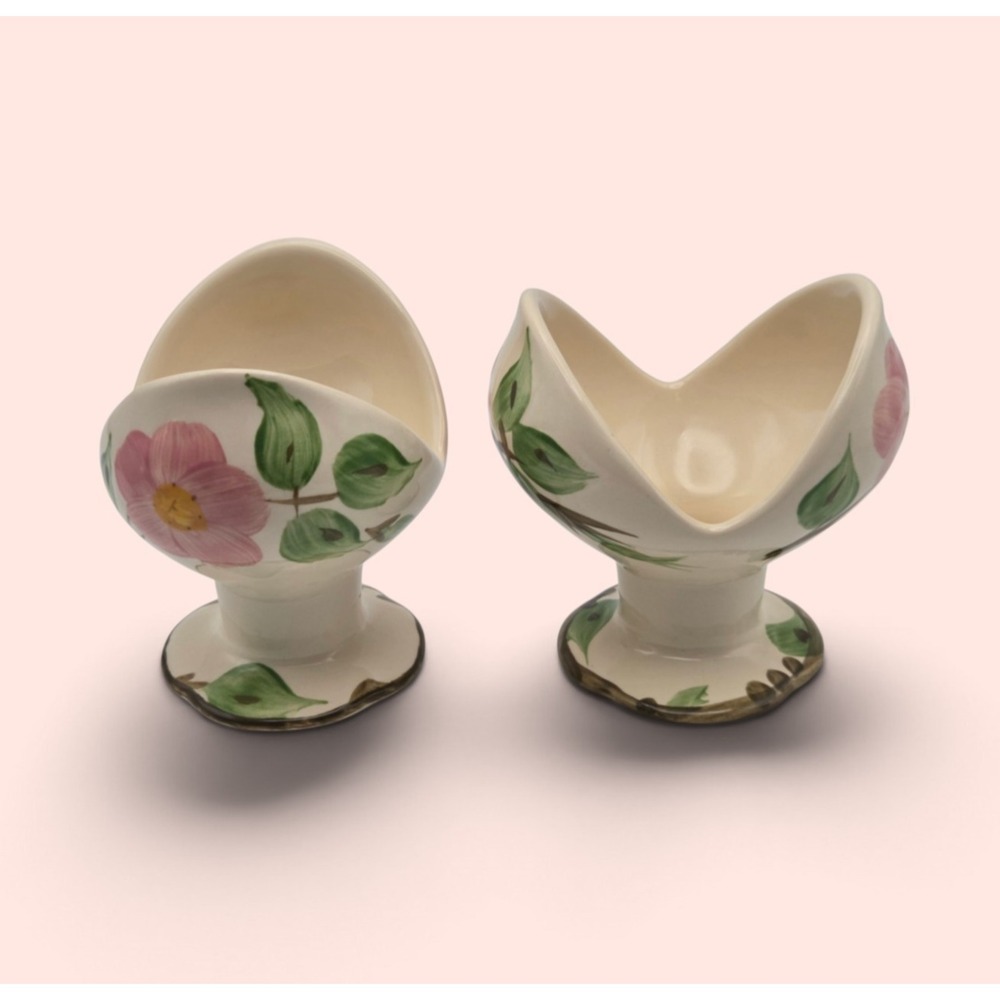 Set Of 2 Franciscan Desert Rose Taper Candle Holders Made In England